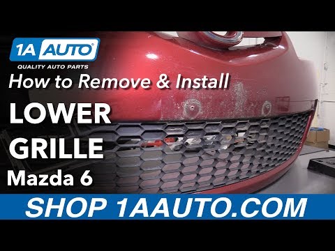 How to Install a Lower Grille 06-08 Mazda 6