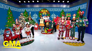Families face off in ‘Ugly Christmas Sweater Showdown’ l GMA