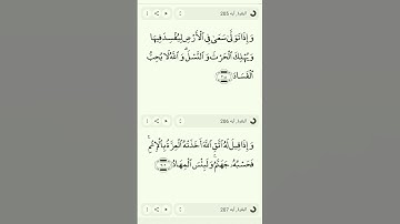 بسم الله الرحمن الرحيم سورة البقرة ايه 205