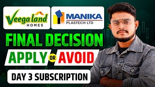 Veegaland Developers IPO vs Manika Plastech IPO 