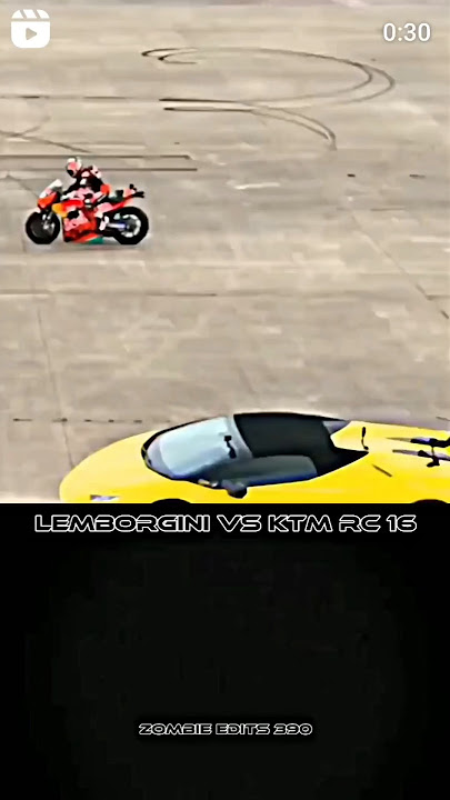 drag race 😈 | #ktm #lamborghini #rider #viral #bike #trending #shorts