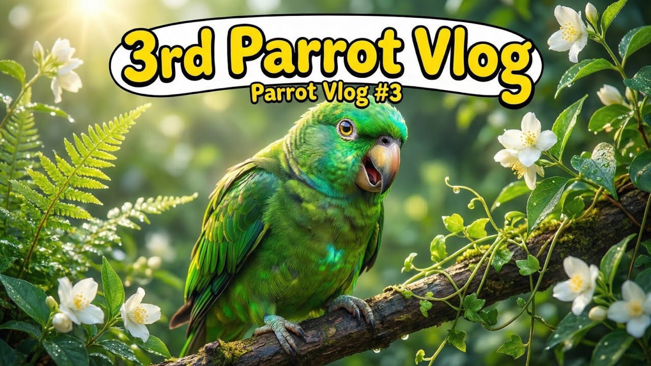 🦜 3rd Parrot Vlog | Cute Garden Moments & Daily Life | Amtul Fatima