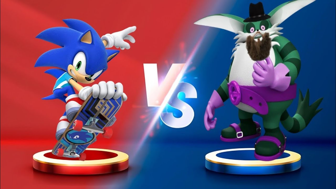 Sonic Dash - Sonic VS Big - Movie Sonic vs All Bosses - YouTube