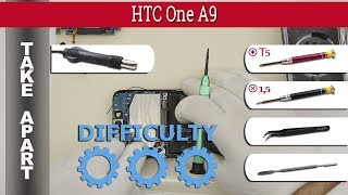 How to disassemble 📱 HTC One A9 2PQ9100 Take apart Tutorial screenshot 4
