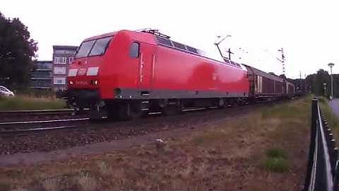 Class 145 DB cargo With Mixed Freight Train (Boxcars And Flatcars)