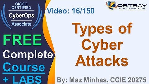 Free CCNA Cyber OPS | 16- Types of Cyber Attacks | Day 1 | CCNA Cyber OPS 200-201 Complete Course