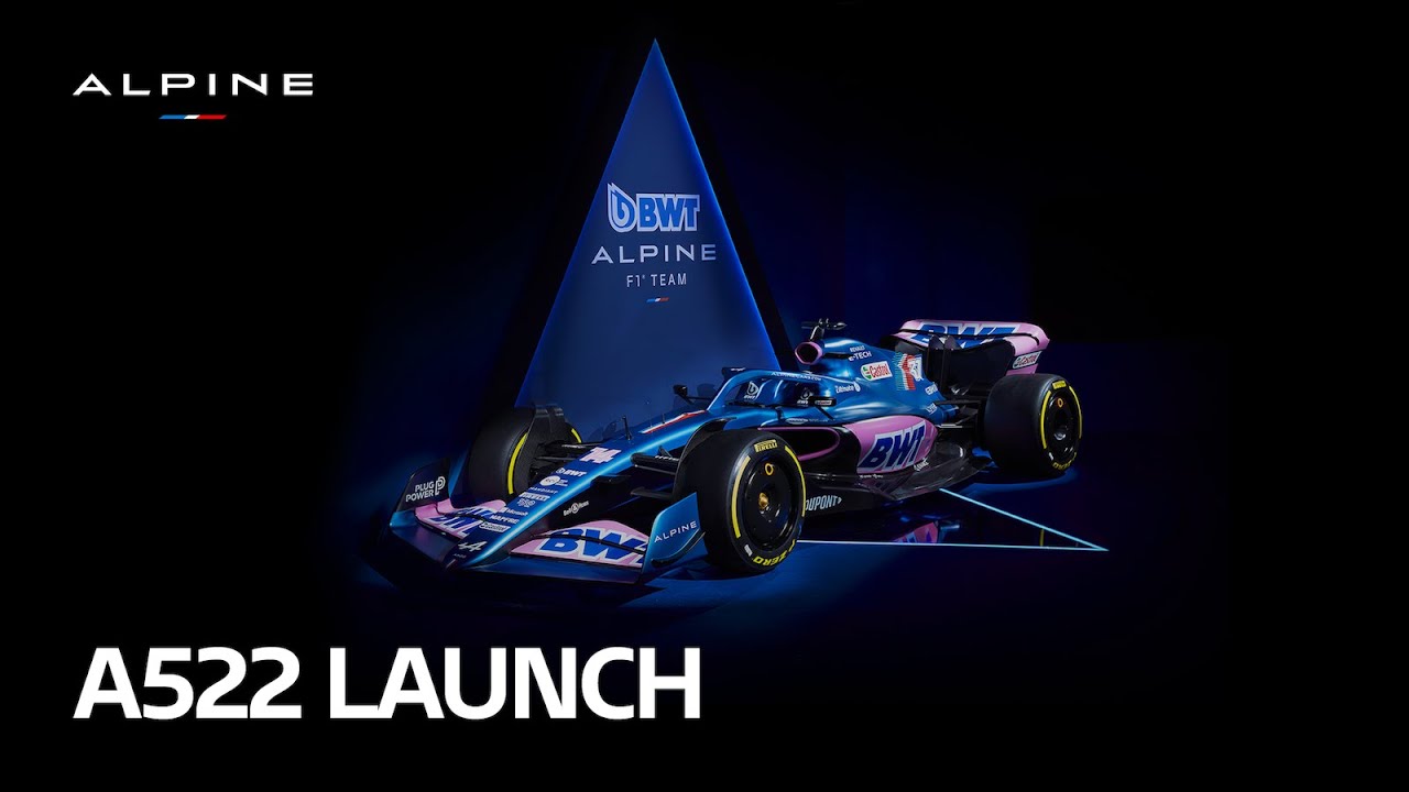 Alpine reveals 2022 Formula 1 car, the A522