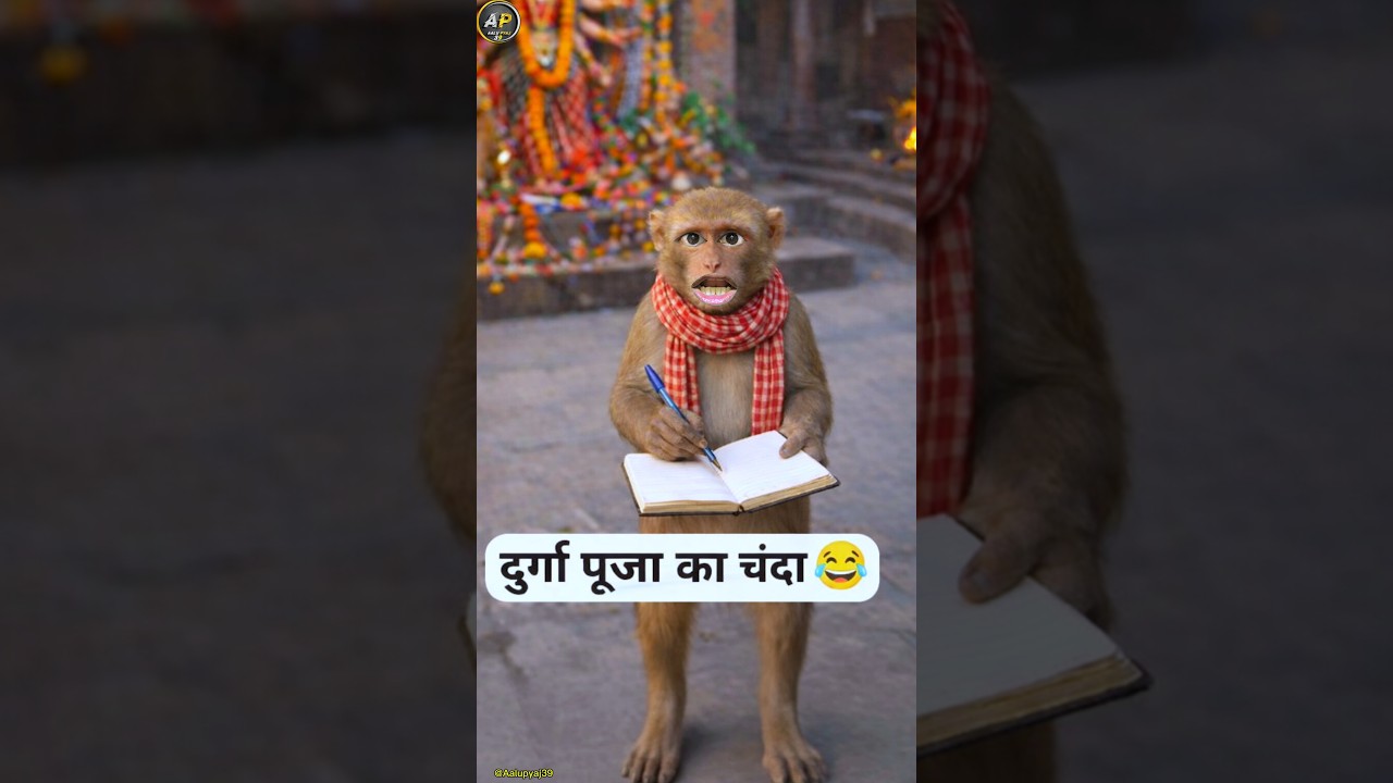 दुर्गा पूजा के चंदा 😂😅 