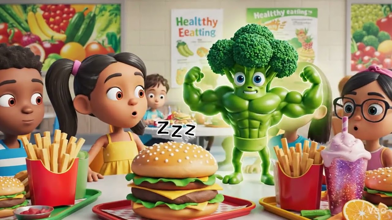 Burger vs. Broccoli: The Junk Food Battle! 🍔🥦