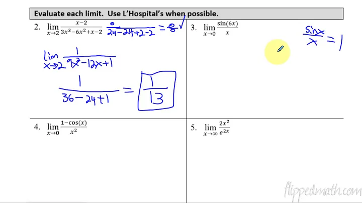Calculus AB/BC – 4.7 Using L'Hopital's Rule for Determining Limits of Indeterminate Forms