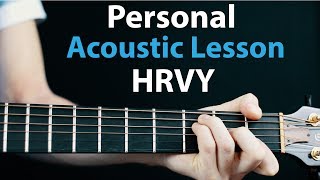 Personal HRVY Acoustic Guitar LessonTutorial How To Play ChordsRhythms