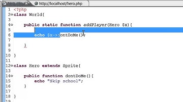 PHP OOP Svenska   10   Type Hinting