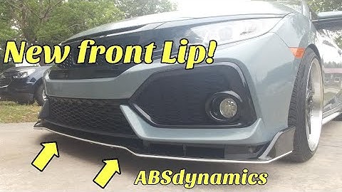 How to install Absdynamics TypeR style front lip on a 10th gen civic