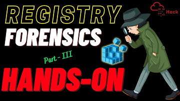Hands-On Windows Registry Forensics | Part-3 //Perumal Jegan