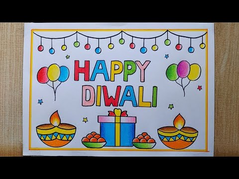 Happy Diwali drawing|