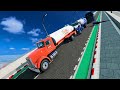 Monster Trucks High Speed Mega Ramp Jumps | BeamNG Drive #17