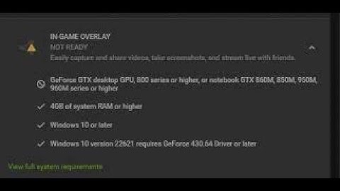 how to fix Nvidia geforce experience IN-game overlay (shadow play) not ready or enable (hindi) 2023