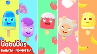 Lagu Es Krim Warna-warni | Lagu Makanan Anak-anak | Makanan Yang Enak | BabyBus Bahasa Indonesia