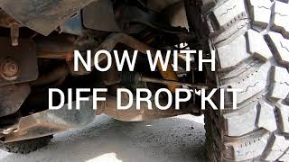 Isuzu D'Max with diff drop kit