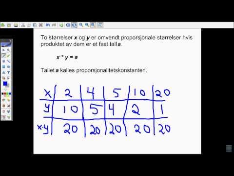Omvendt proporsjonalitet