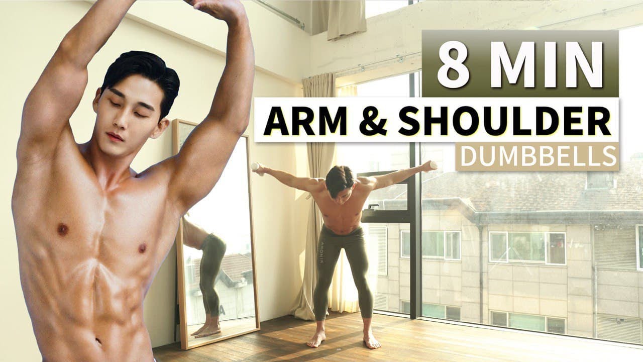 Perfect Home Arms & Shoulder Dumbbell Workout (Feat. 8 min Tabata) l 8분 덤벨 운동 (이두, 삼두, 어깨)