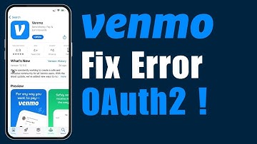How To Fix Venmo App Error OAuth2