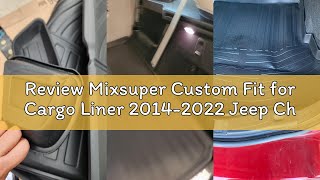 Review Mixsuper Custom Fit for Cargo Liner 2014-2022 Jeep Cherokee All Weather Trunk Liner Anti-Slip