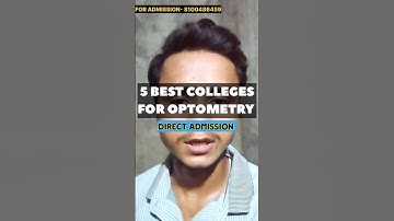 🎓Best Optometry Colleges in Kolkata and West Bengal🏥 | Direct Admission Highest Salary 2025