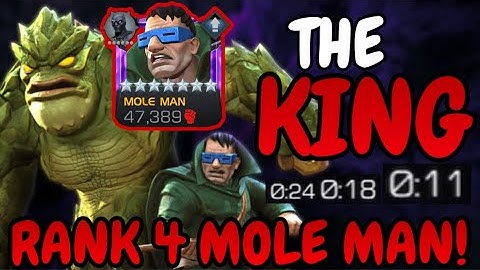 RANK 4 MOLE MAN INTRODUCTION: The King of the Skill Class! My FAVORITE Champion! | Mcoc