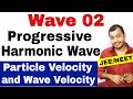 Waves 02 : Plane Progressive Harmonic Wave Equation | Particle Velocity and Wave Velocity JEE/NEET