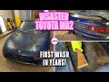 Disaster Barnyard Find | Extremely Moldy MR2 | First Wash In Years | Car Detailing Restoration