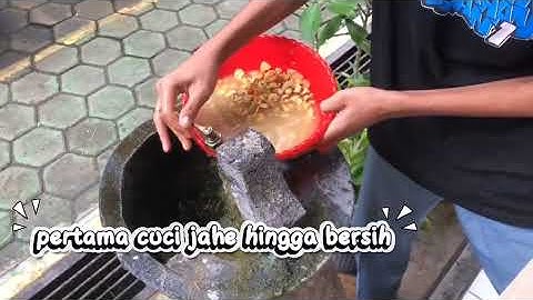 pembuatan bubuk jahe instan