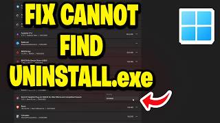 Windows Cannot Find "Uninstall.exe" or "Unins000.exe" - Fix