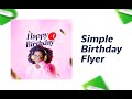 Simple Birthday Flyer Design In CorelDraw