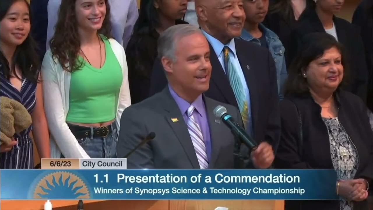 Synopsys Science Fair Commendation at City Hall June 6 Full Length