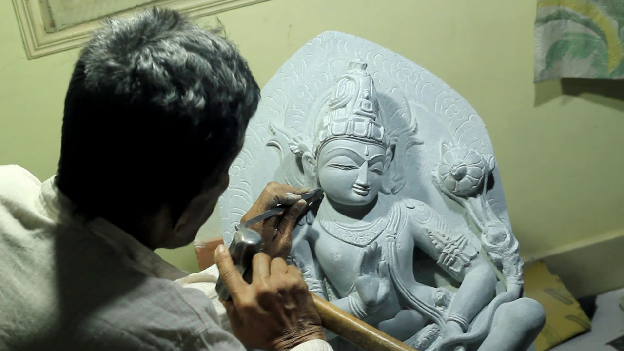 Indian traditional stone craving   'Avalokiteshvara' pala style