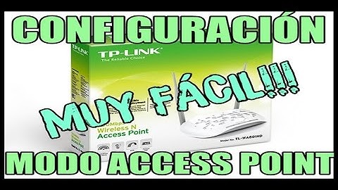 CONFIGURAR TPLINK TL-WA801ND | MODO ACCESS POINT