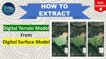 Hoe DTM-gegevens uit DSM-gegevens te extraheren | Digitaal terreinmodel van digitaal oppervlaktem...