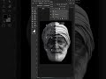 Half Face Text Portrait Effect #shorts #graphicdesign