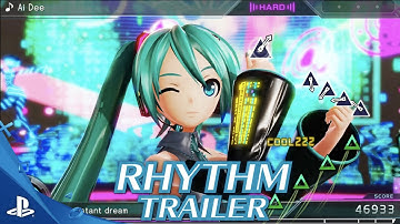 Hatsune Miku: Project DIVA X - Rhythm Trailer | PS4, PSVITA
