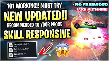 New! Fix Skill No Delay Super Responsive In Mobile Legends | Config Ml Anti Lag - Patch Mistbender