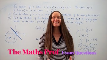 The Maths Prof: AS Level Coordinate Geometry Exam Questions