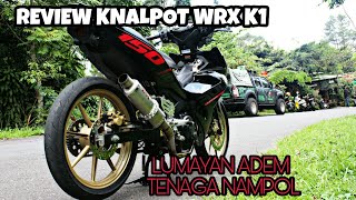 #33 REVIEW KNALPOT WRX K1 OVAL DI YAMAHA MX KING.. MANTAP!!!
