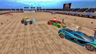 Super Hero Car : Mega Ramps Game || Android Gameplay #carstunts #car #shorts #short screenshot 4