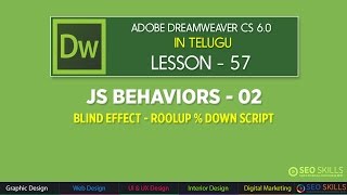 Blind,shake,slide,grow and shrink Effects in Adobe Dreamweaver CS6