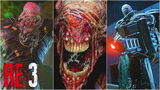 Resident Evil 3 Remake Nemesis Encounters And Boss Fights No Damage Hardcore Difficulty 2K60Fps