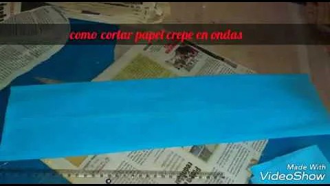 Como fazer Mar no papel?