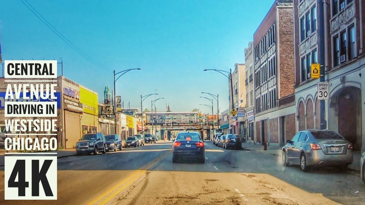 Central Avenue Driving in Westside Chicago 4K Streets of the Americas