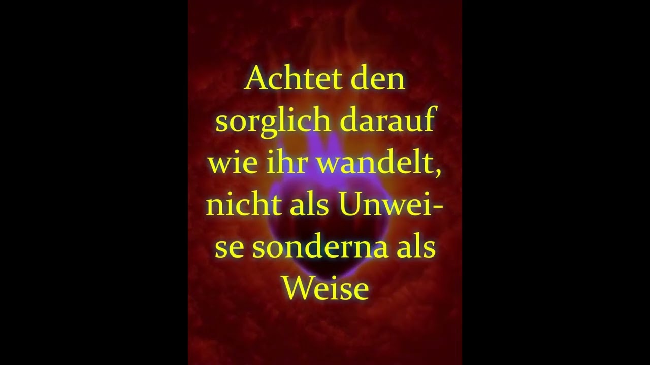 Nicht nur Glauben auch tun was Ihr glaubt