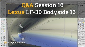 Autodesk Alias Tutorials I Q&A 16 - Lexus LF-30 Bodyside 13